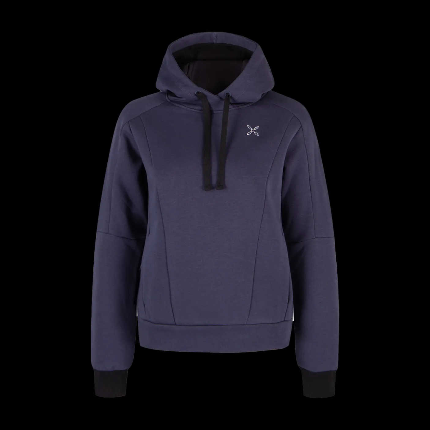 LOGO COTTON HOODED SWEATER WOM