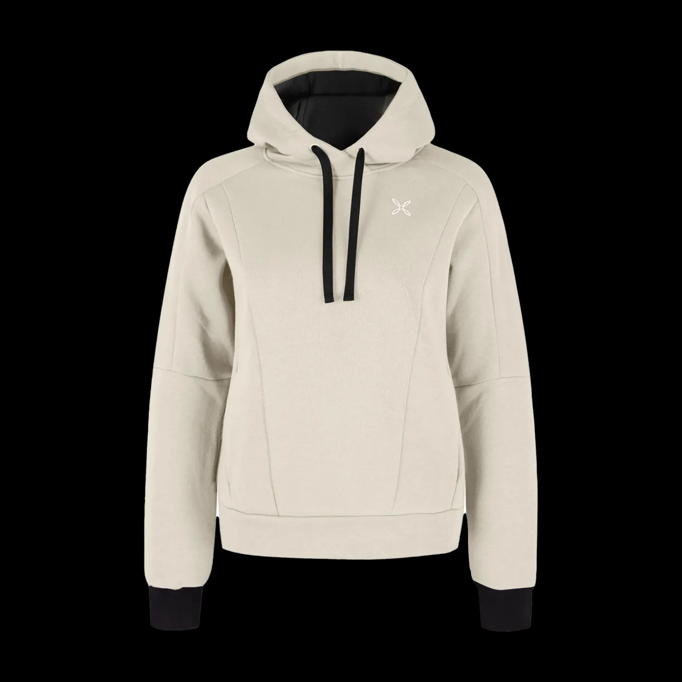 LOGO COTTON HOODED SWEATER WOM